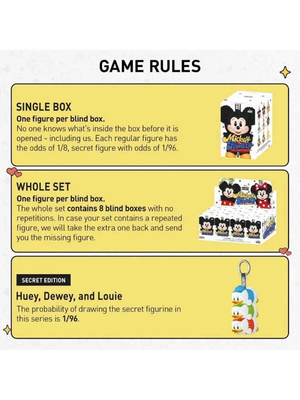Cute Mickey Family Keychain Blind Box | Clip-On Surprise Toy, Collectible Bag
